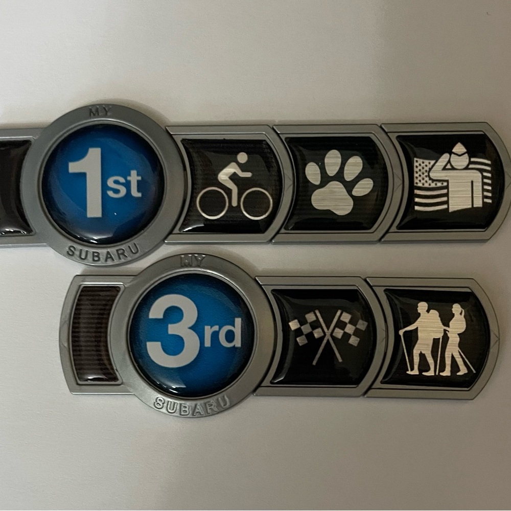 Subaru Emblems Medallions Stickers Military ,First Subaru, Cycling,Hiking,Racing
